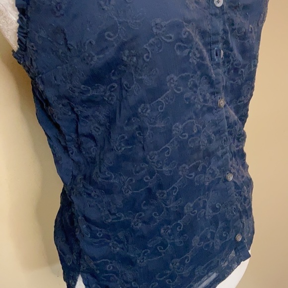 Hollister spaghetti Strap Eyelet lace Top - Picture 2 of 11